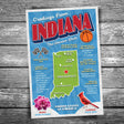 Greetings from Indiana Postcard