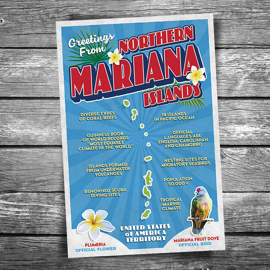 Greetings from Northern Mariana Islands Postcard