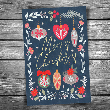 Scandinavian Christmas Postcard