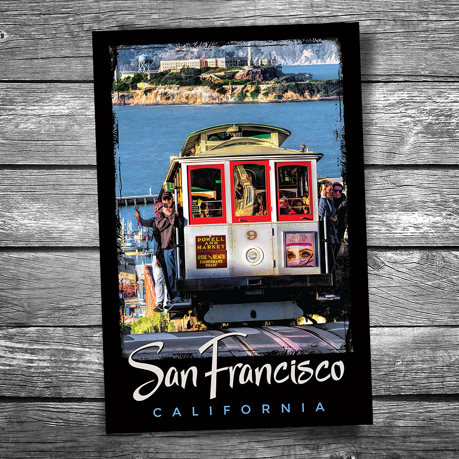 San Francisco Cable Car Postcard
