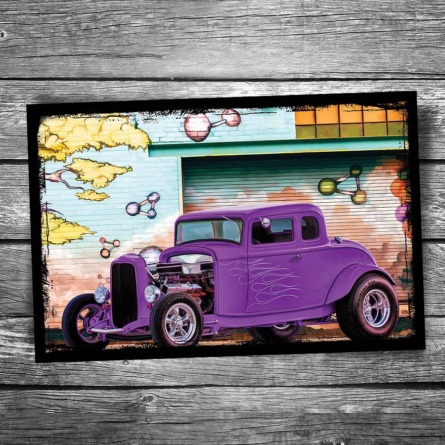 Model A Hotrod Postcard