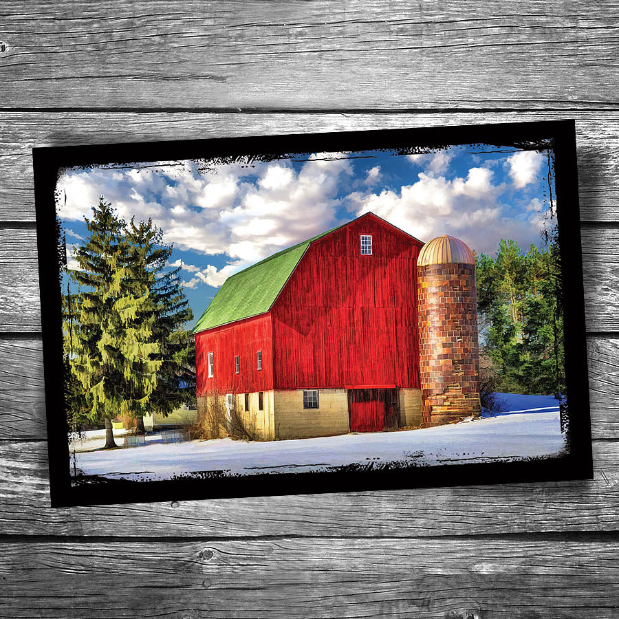 Red Barn Postcard