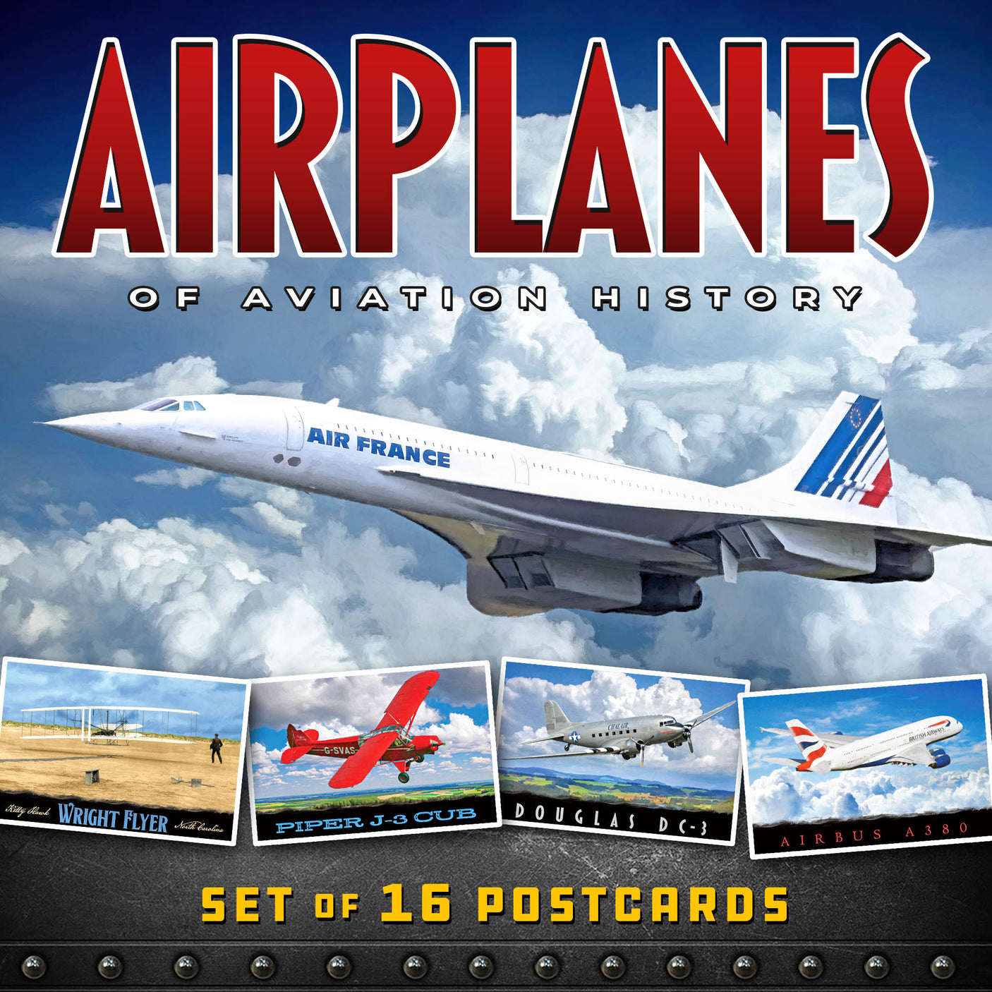 Airplanes of Aviation History postcard set
