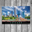 Buckingham Fountain and Skyscrapers Chicago Postcard