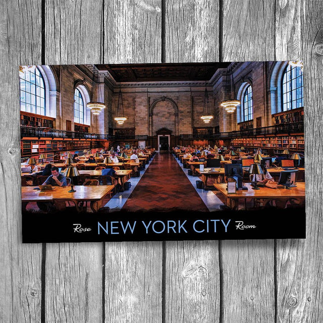 Rose Reading Room New York City Library Postcard