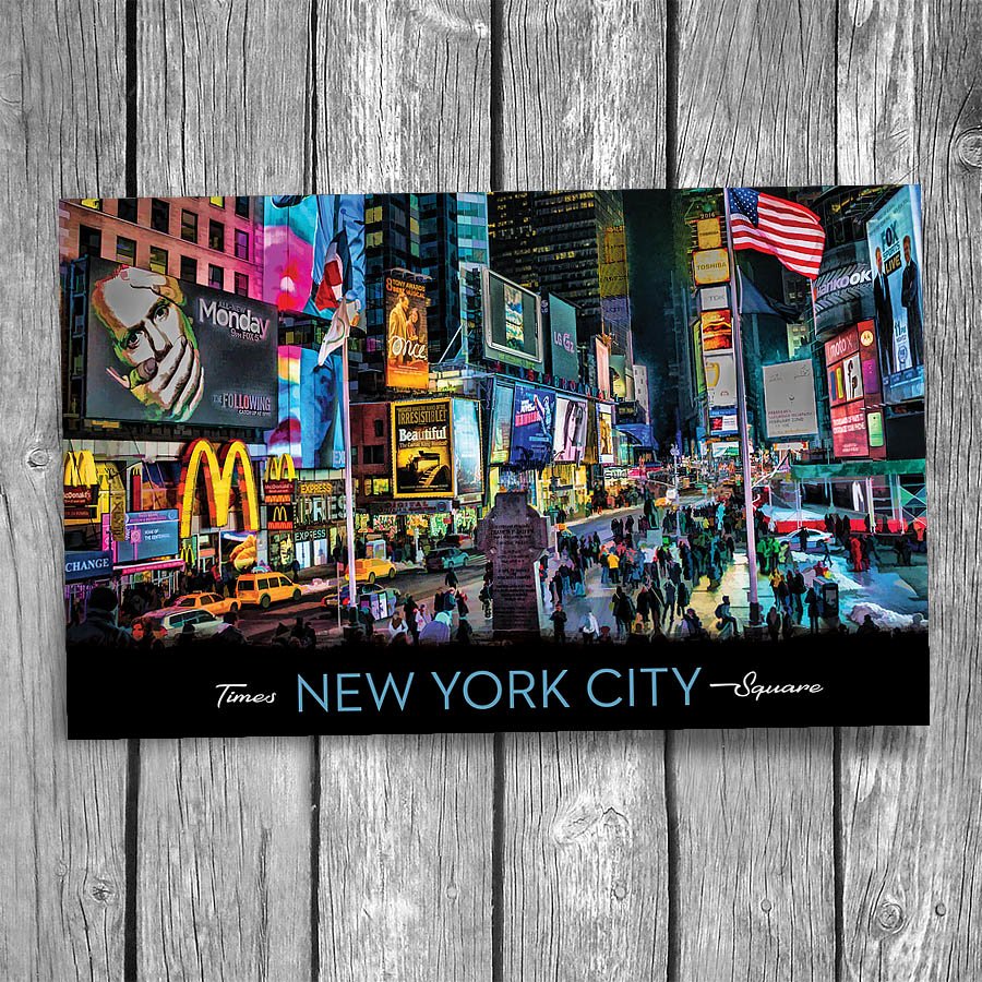 Times Square New York City Postcard