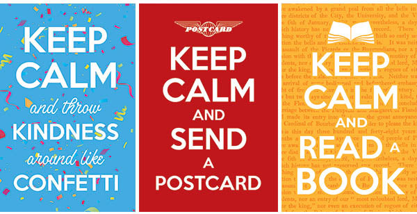 Introducing Our New "Keep Calm" Postcards