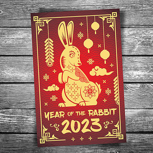 2023 Lunar New Year Stamp and Postcard Combo
