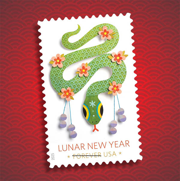 2025 Lunar New Year Stamp Christopher Arndt Postcard Co 2025 Lunar New Year Stamp Christopher Arndt Postcard Co