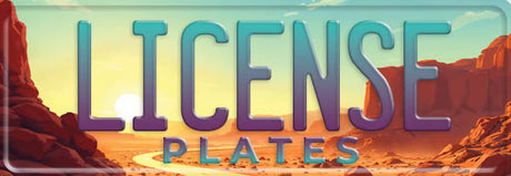 Route 66 License Plates