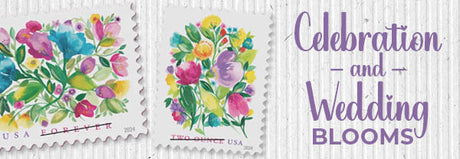 Celebration and Wedding Blooms Stamps