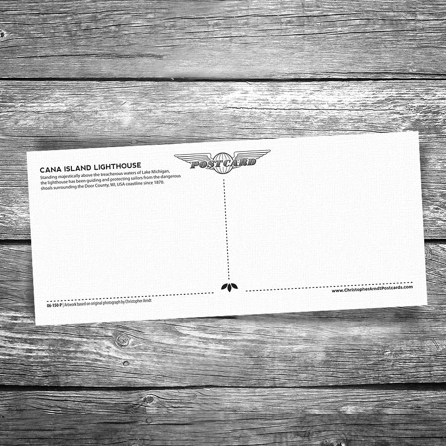 Cana Island Lighthouse Panorama Postcard