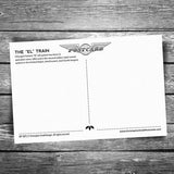 "El" Train Downtown Loop Postcard