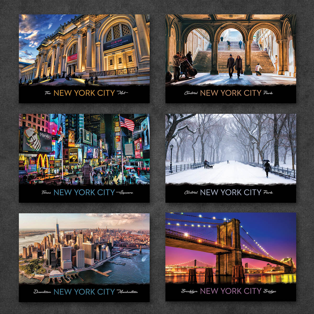 New York City Postcards | Best of Series | Set of 20