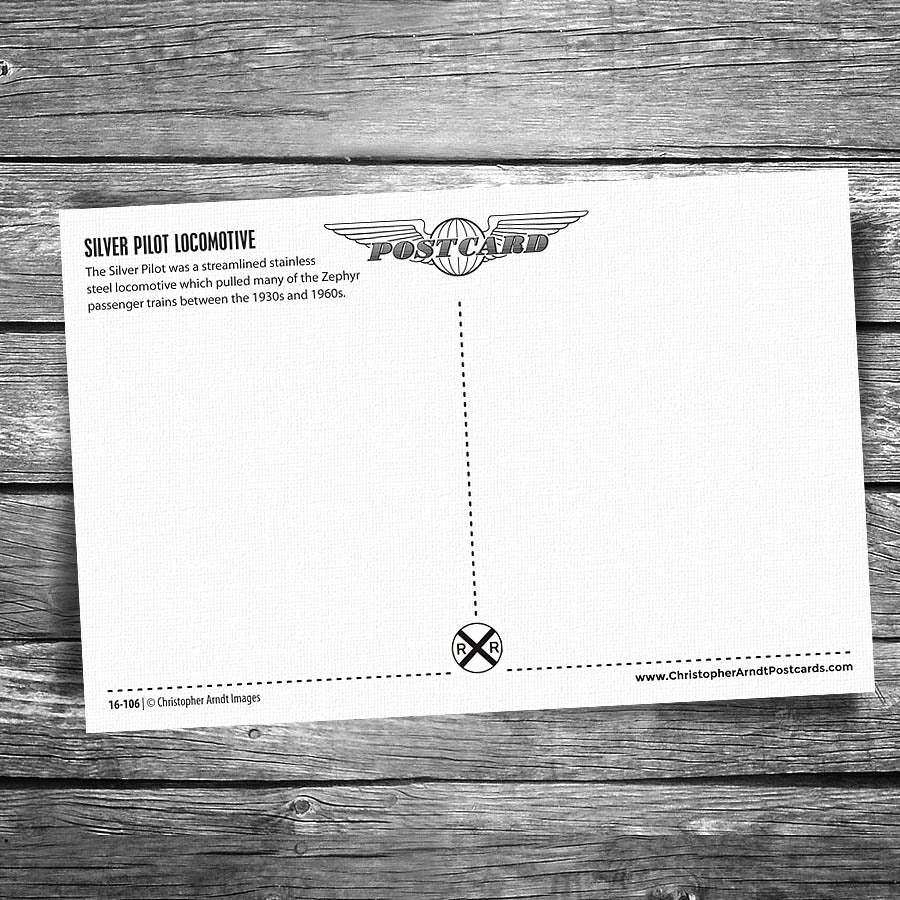 Silver Pilot Engine Postcard