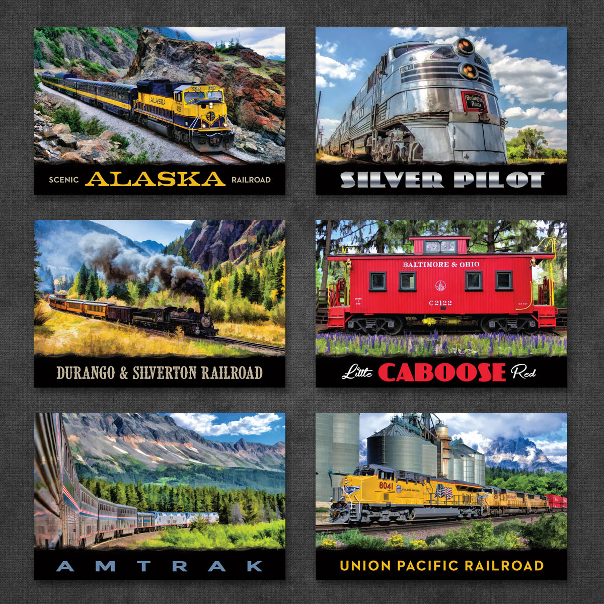 Train Postcards | Set of 12
