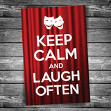 Keep Calm and Laugh Often Postcard