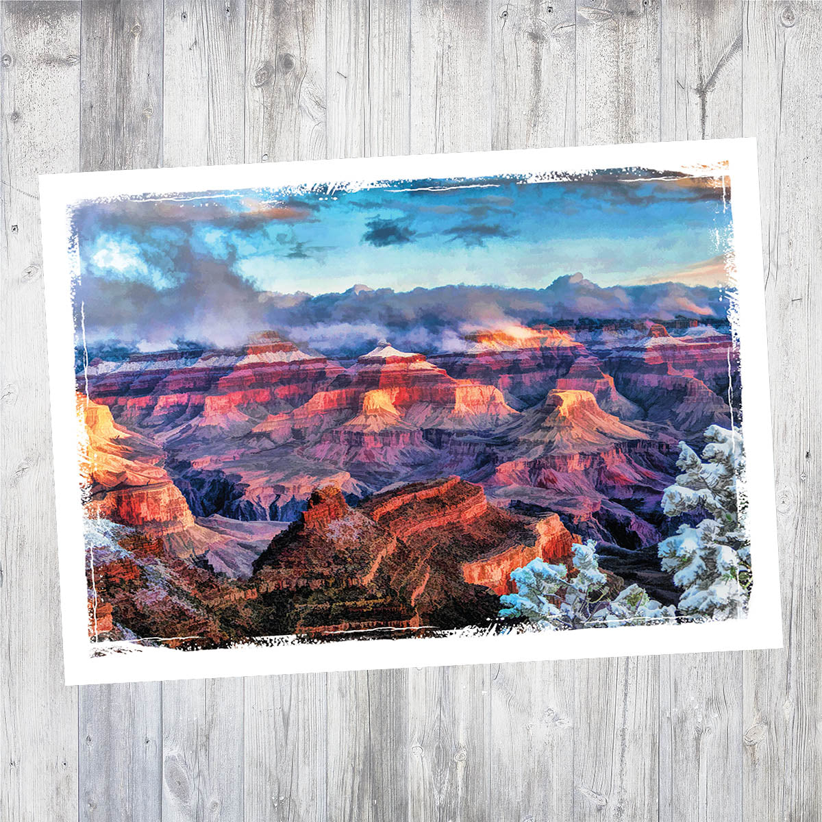 Snowy Grand Canyon | 5x7 Blank Card