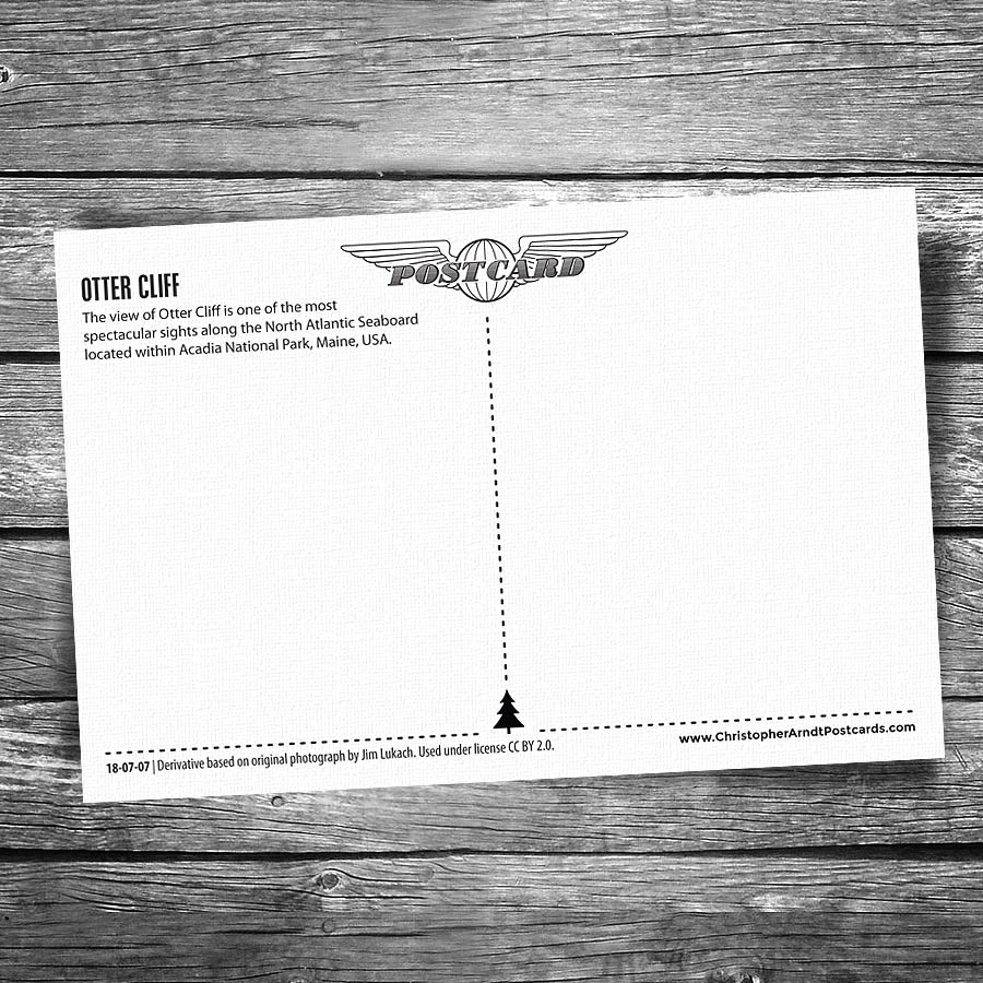 Acadia National Park Otter Cliffs Postcard