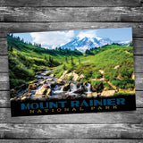 Mt Rainier Mountain Stream | 4x6 Postcard