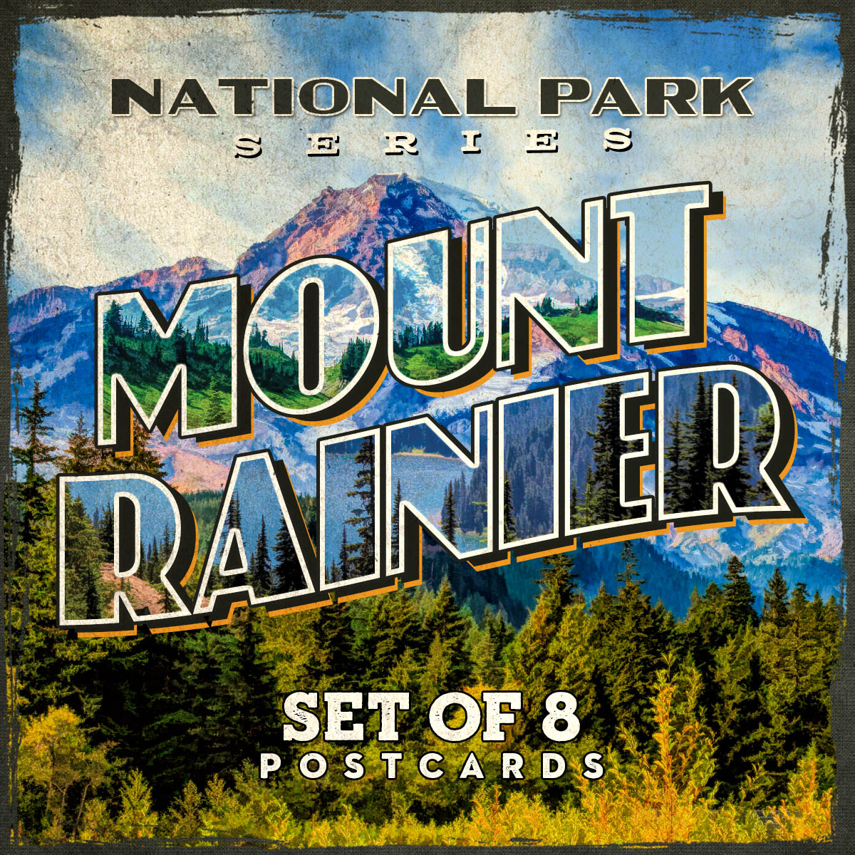 Mt Rainier National Park Postcards | Set of 8