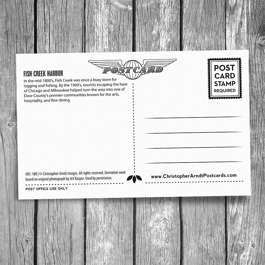 Boat Reflections Postcard