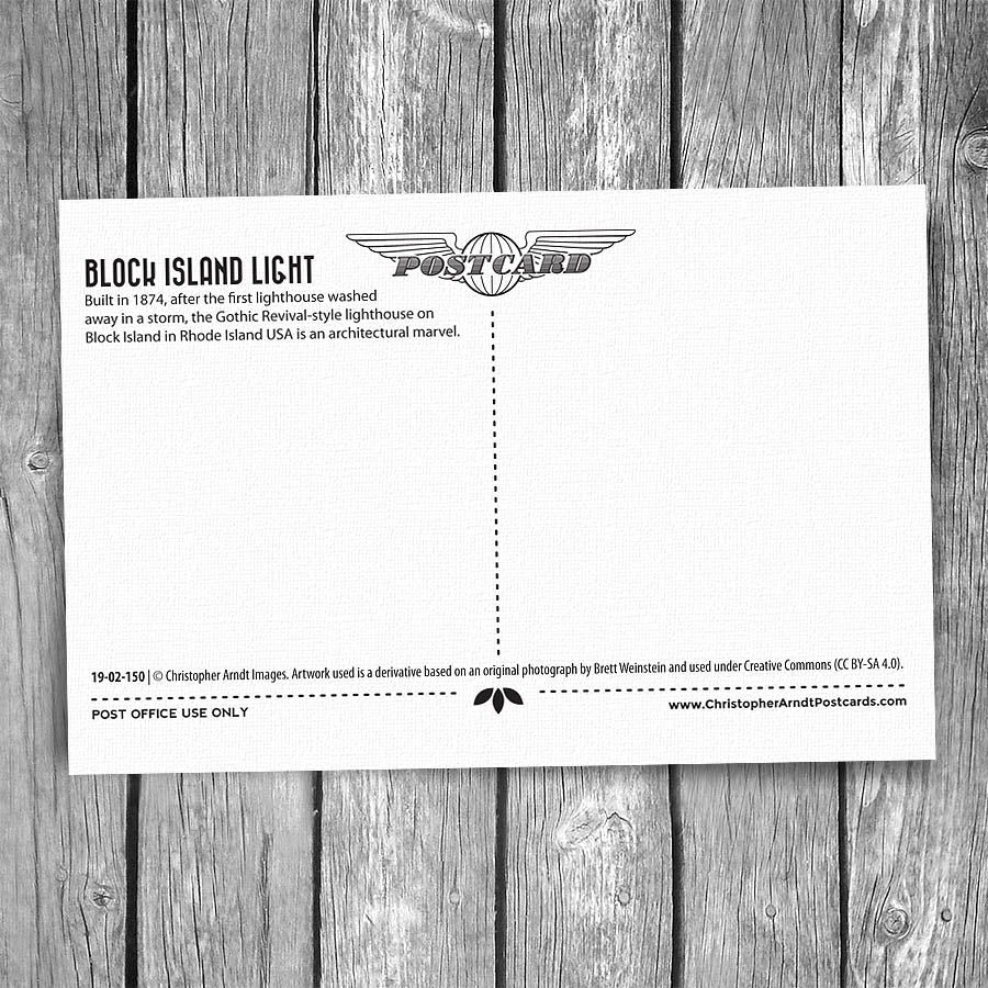 Block Island Southeast Lighthouse Postcard