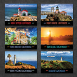Pacific Coast Lighthouse Postcards | Set of 18