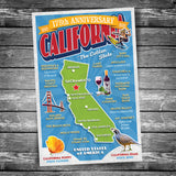 Greetings from California 175th Anniversary Postcard