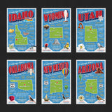 USA State Postcards | Set of 57