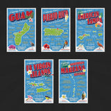 USA State Postcards | Set of 57