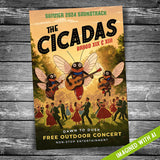 Cicada Outdoor Concert Postcard