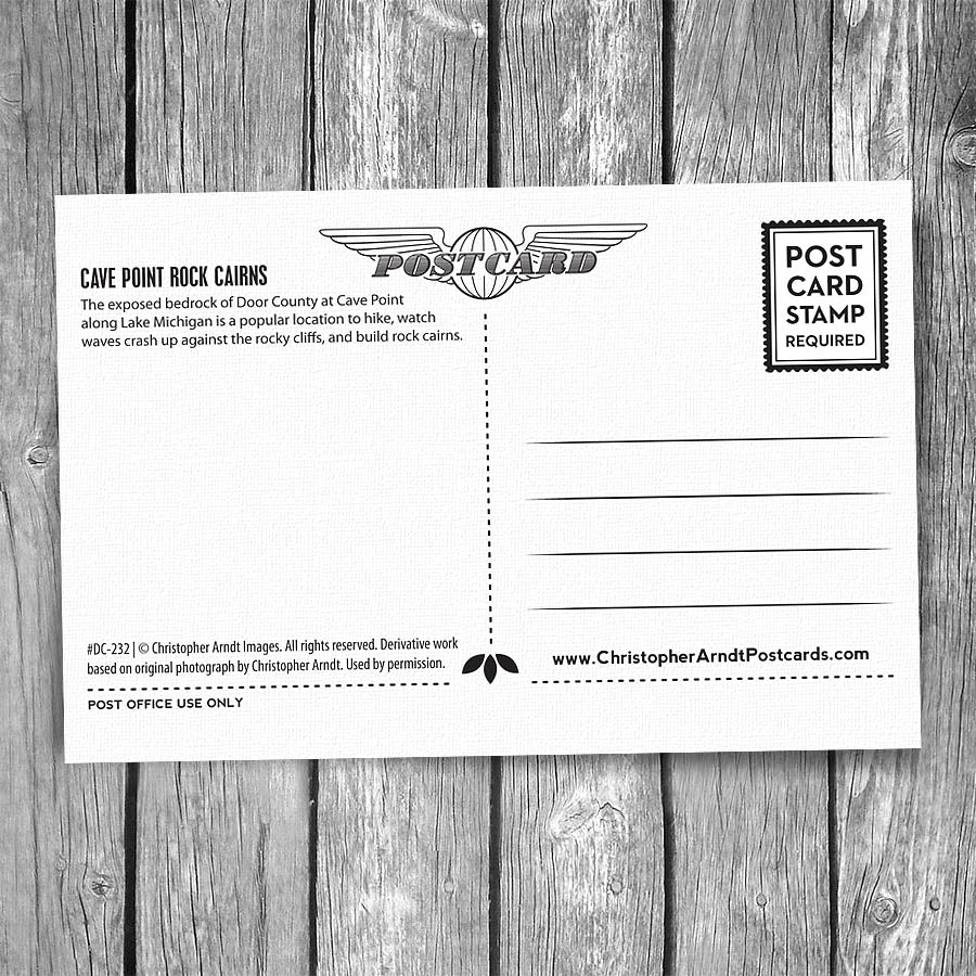 Rock Cairns Postcard