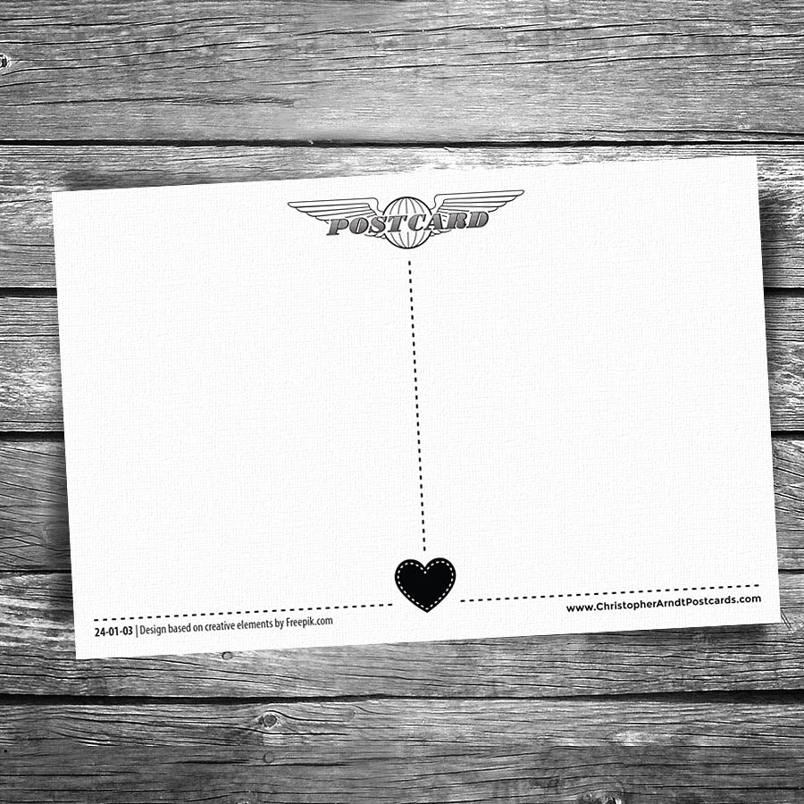 Valentine's Day Panda Postcard