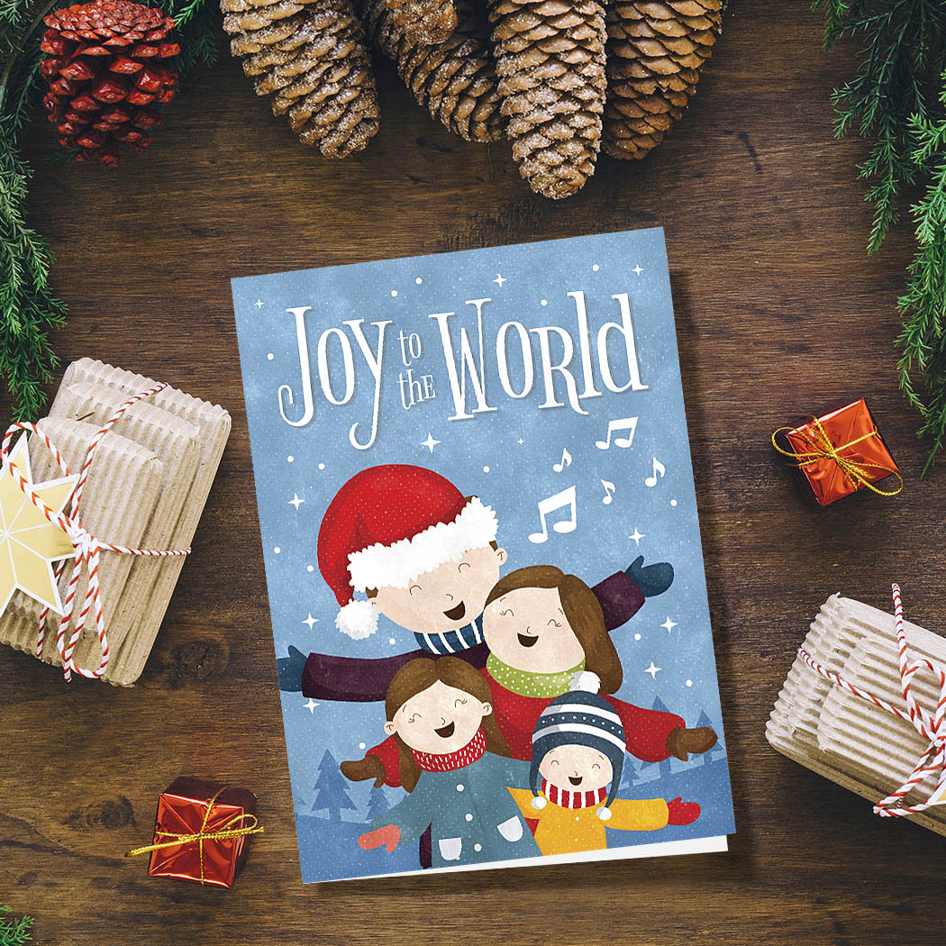 Joy to the World |  Blank Greeting Card - SET of 4