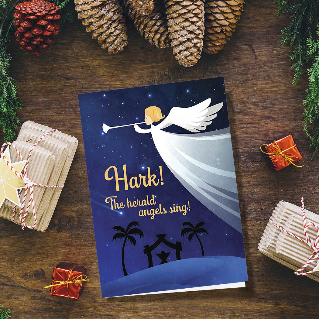 Hark the Herald | Blank Greeting Card - SET of 4