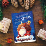 Santa Clause Chimney | Blank Greeting Card - SET of 4