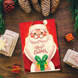 Santa's Gift | Blank Greeting Card - SET of 4