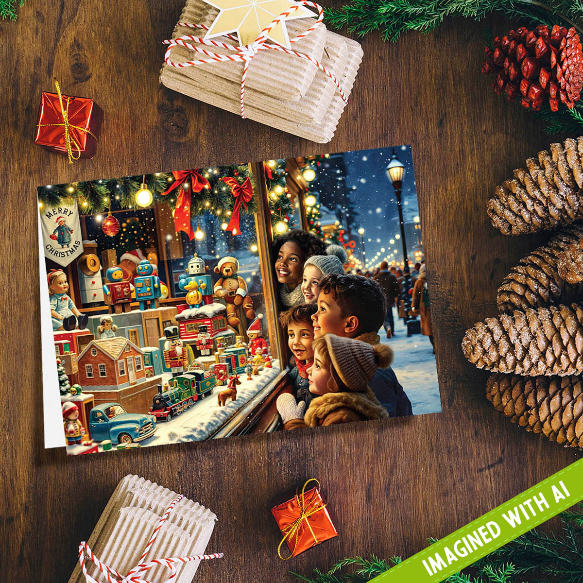 Holiday Dreams | Blank Greeting Card - SET of 4