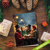 Christmas Caroling | Blank Greeting Card - SET of 4