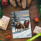 Sleigh Ride | Blank Greeting Card - SET of 4