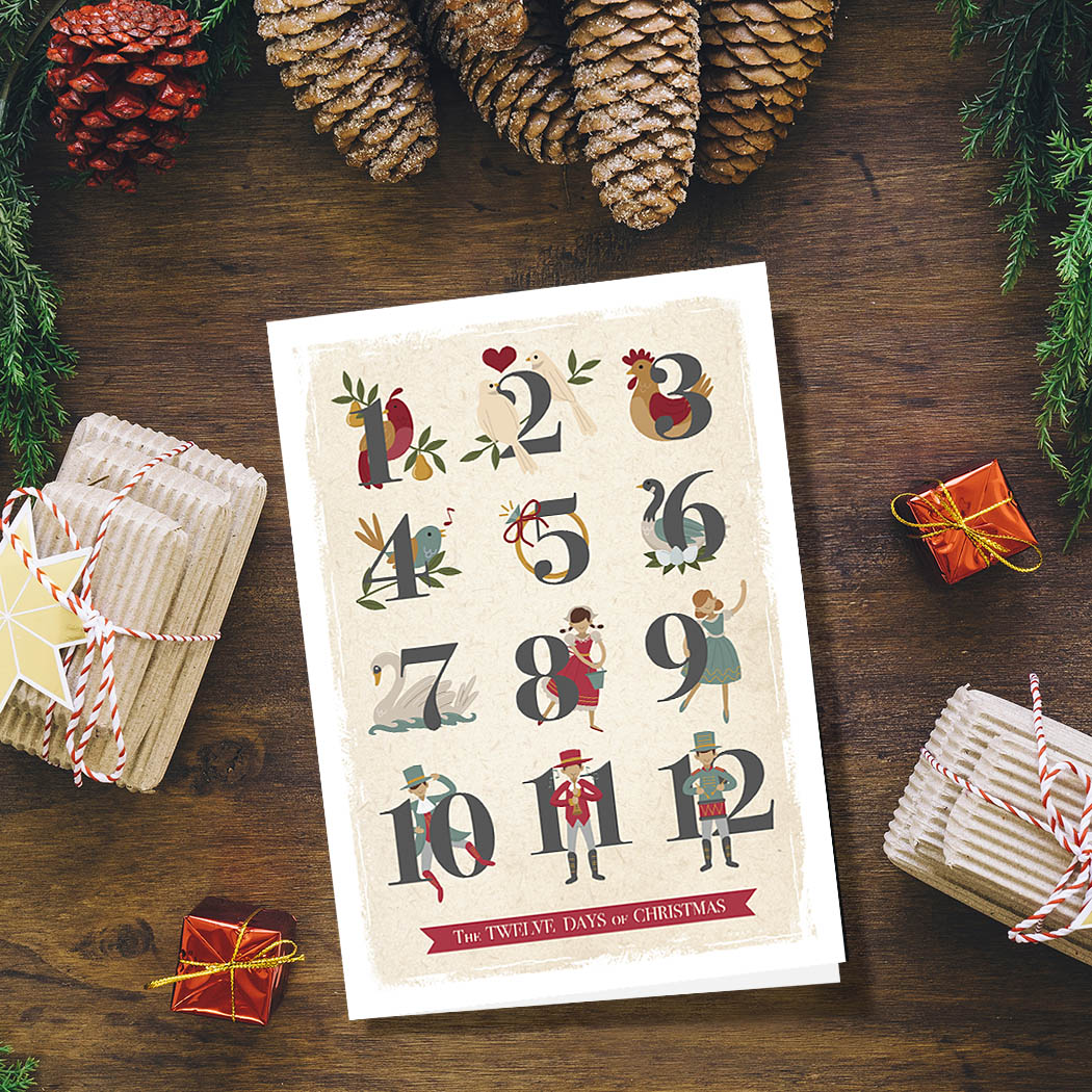 12 Days of Christmas | 5x7 Blank Card