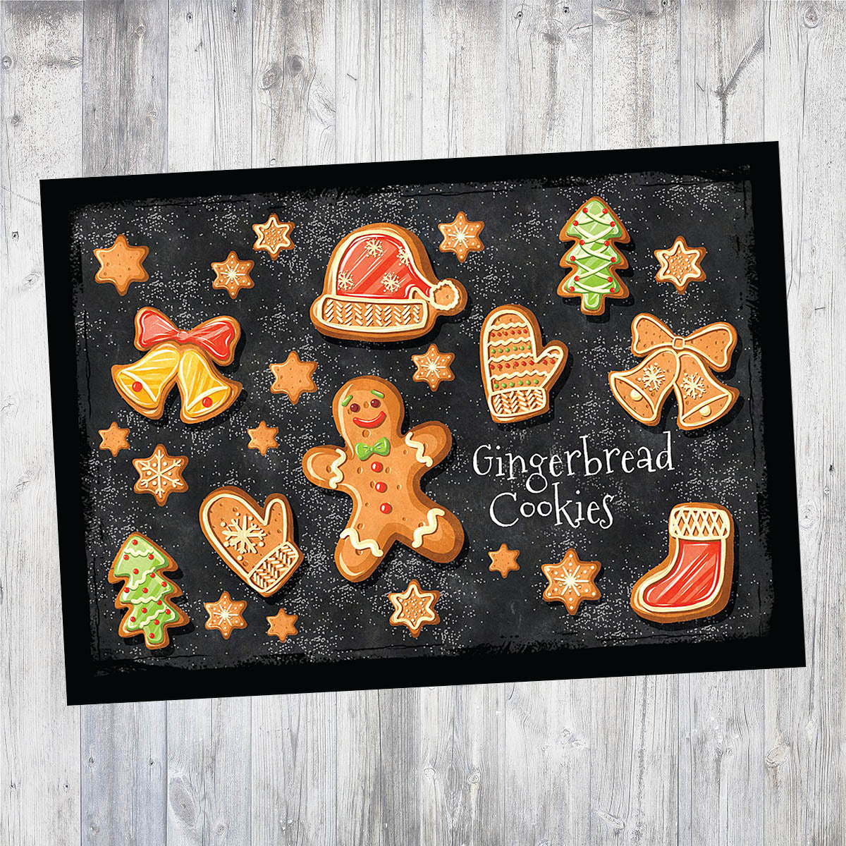 Gingerbread Cookies | 5x7 Blank Card