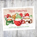 Christmas Gnomes | 5x7 Blank Card