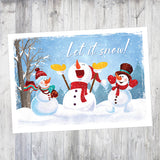 Let it Snow BLANK 5x7 Card