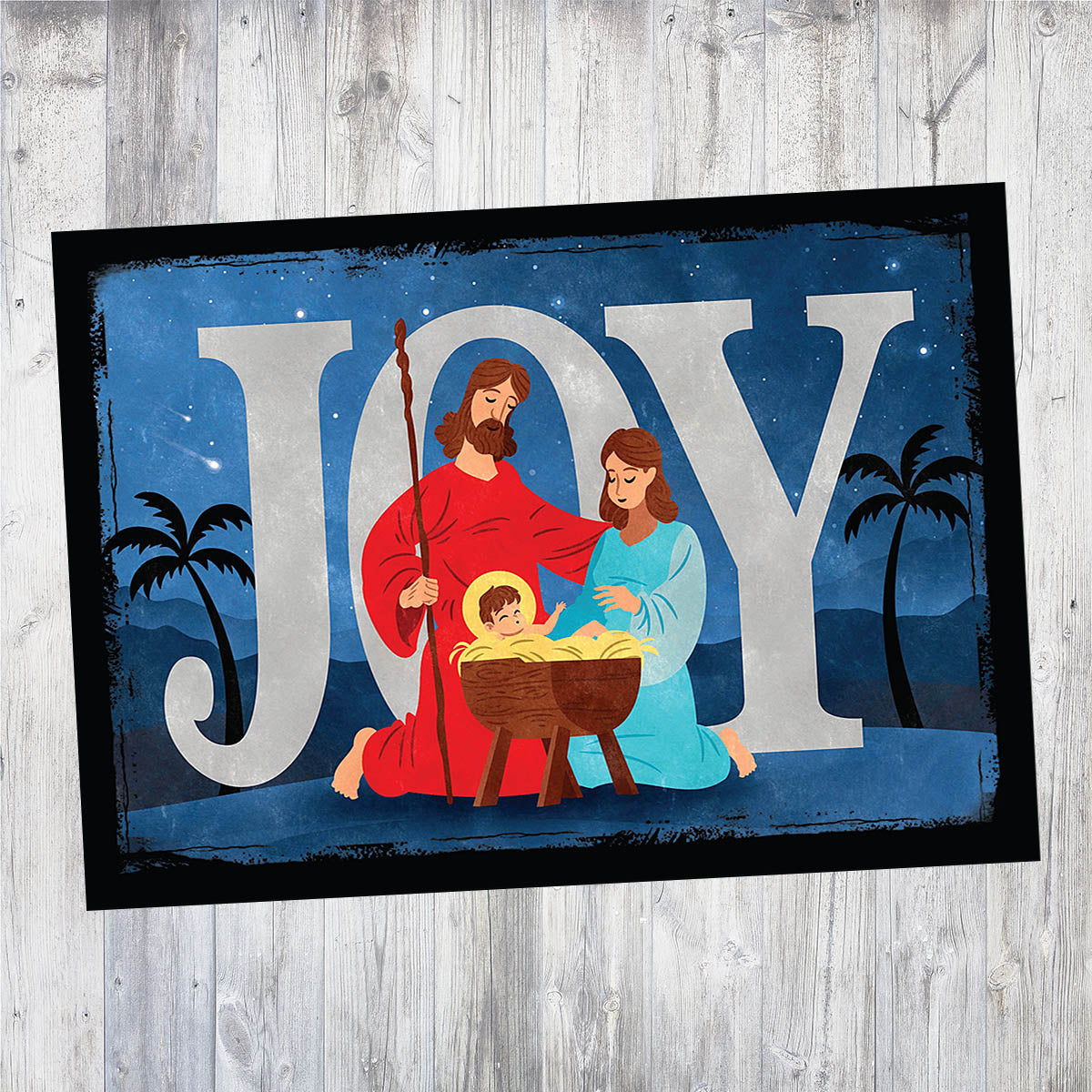 Joy Nativity | 5x7 Blank Card