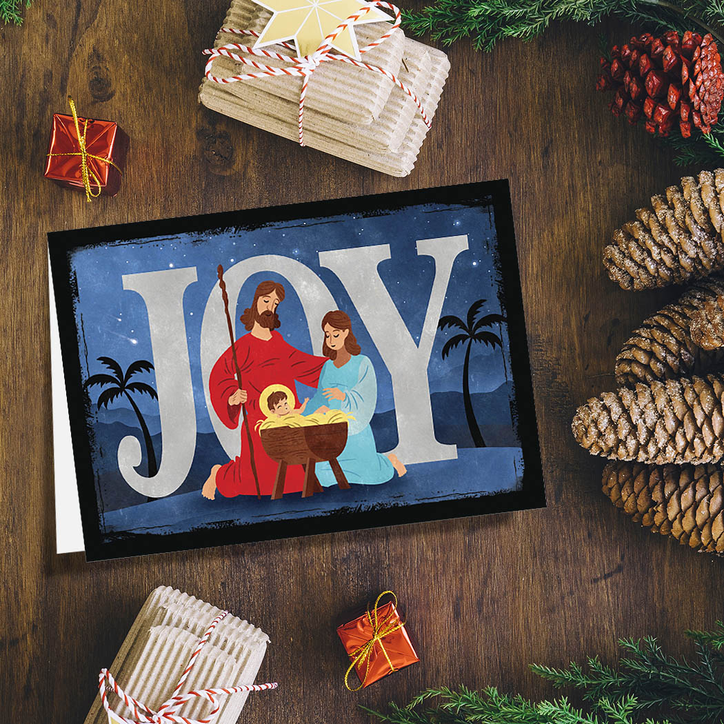 Joy Nativity | 5x7 Blank Card