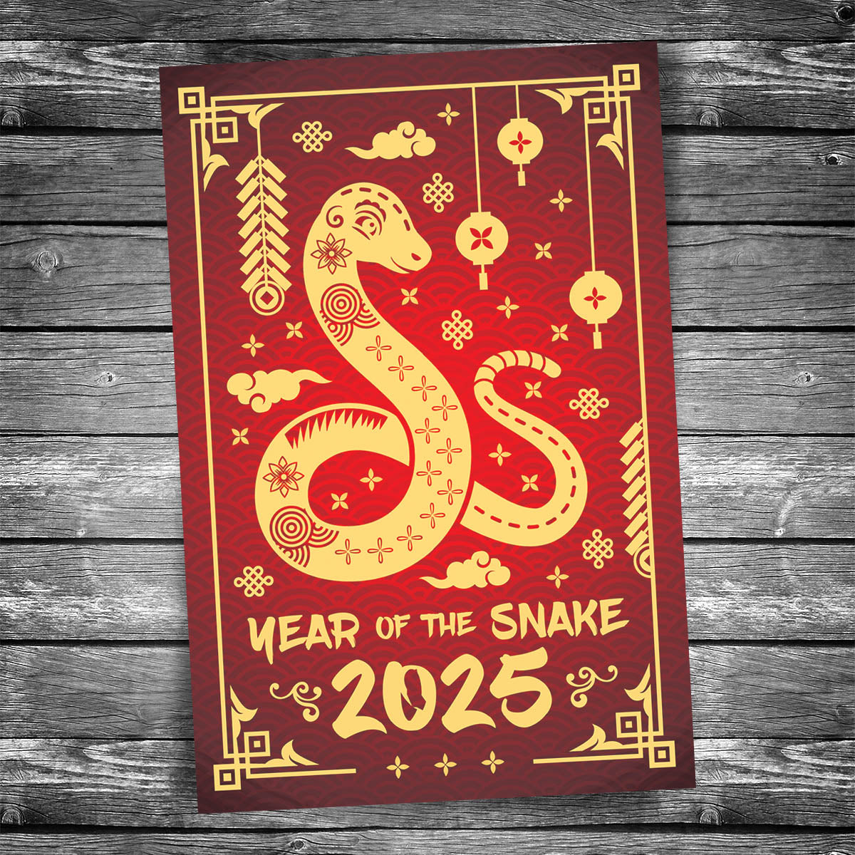 Lunar New Year 2025 Postcard