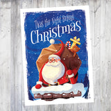 Santa Clause Chimney | 5x7 Blank Card