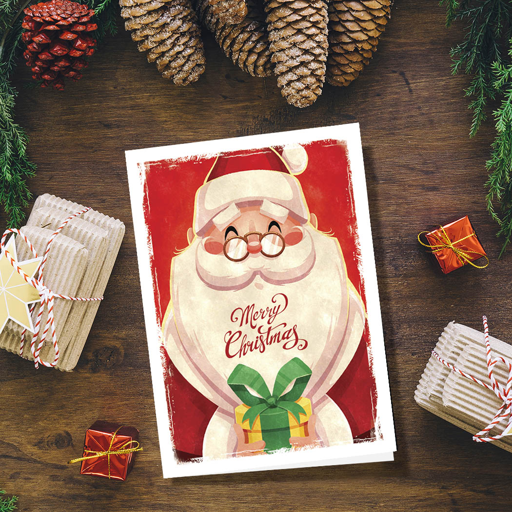 Santa's Gift | 5x7 Blank Card